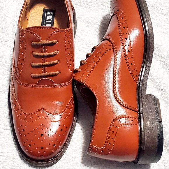 STACY ADAMS Children's Boy "TY" Cap Toe (43397-221) Cognac- Size: 13M - Picture 13 of 13